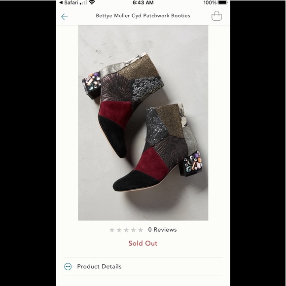 Anthropologie Shoes - Rare Anthropologie Bettye Mueller Cyd patchwork boho booties ankle boots